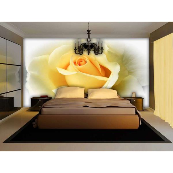 Fototapet decorativ - Trandafirul galben - 368x254 cm /Vlies