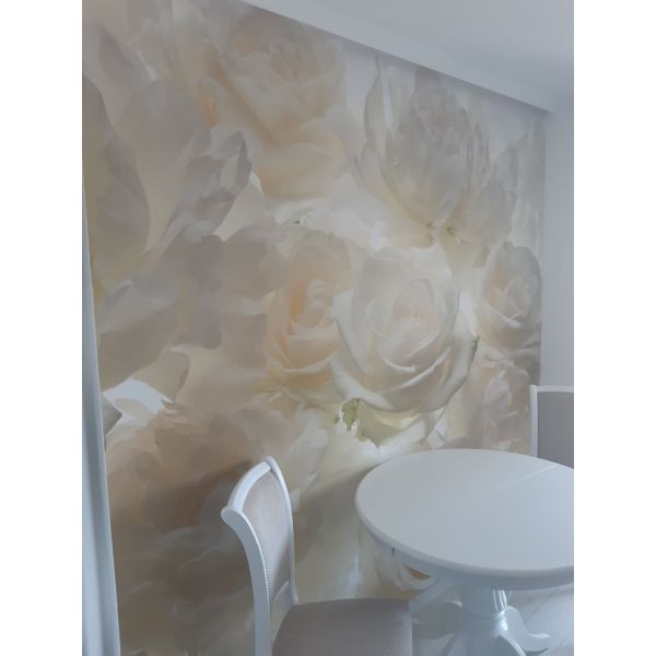 Fototapet decorativ - Trandafirii albi - 368x248cm/4p/Vlies