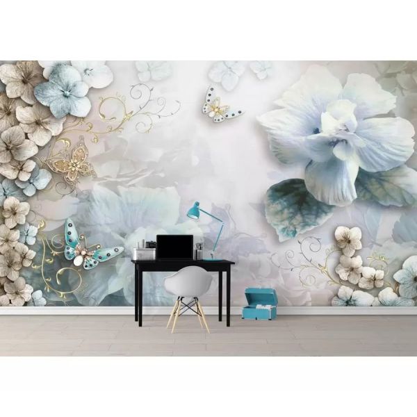 Fototapet Floral -Contur- 350x250cm/vinil/vlies