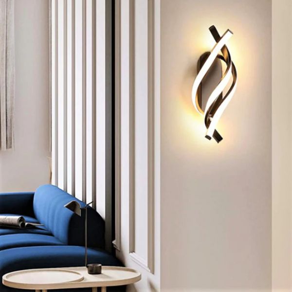 Aplica Led - SPIRALA - alb / negru - 38W / 30 cm (300x 140 mm)