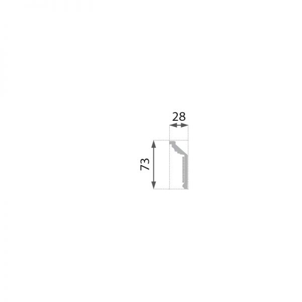 Decoratiuni arhitecturale de interior / Baghete polistiren / Gold / 2 ml