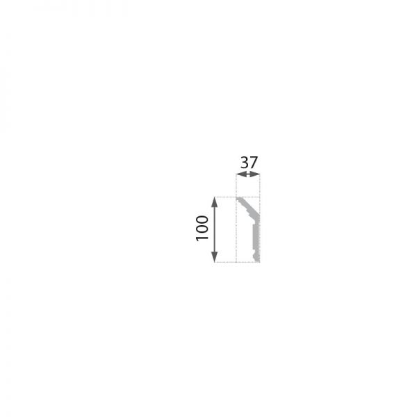 Decoratiuni arhitecturale de interior / Baghete polistiren / Gold / 2 ml