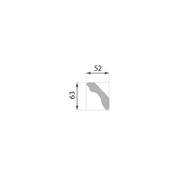 Decoratiuni arhitecturale de interior / Baghete polistiren / Gold / 2 ml