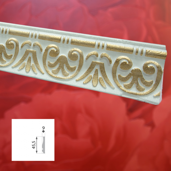 Decoratiuni arhitecturale de interior / Baghete polistiren / Gold / 2 ml