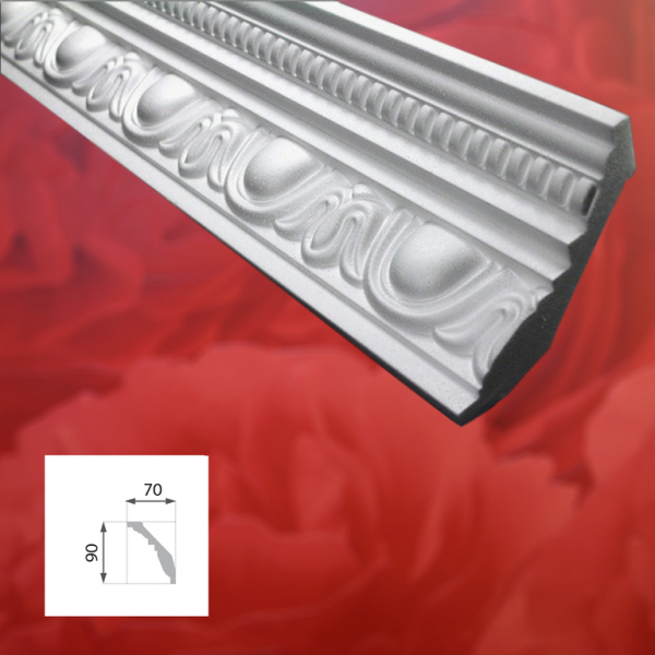 Decoratiuni arhitecturale - Baghete din polistiren - ALBE / 2ML