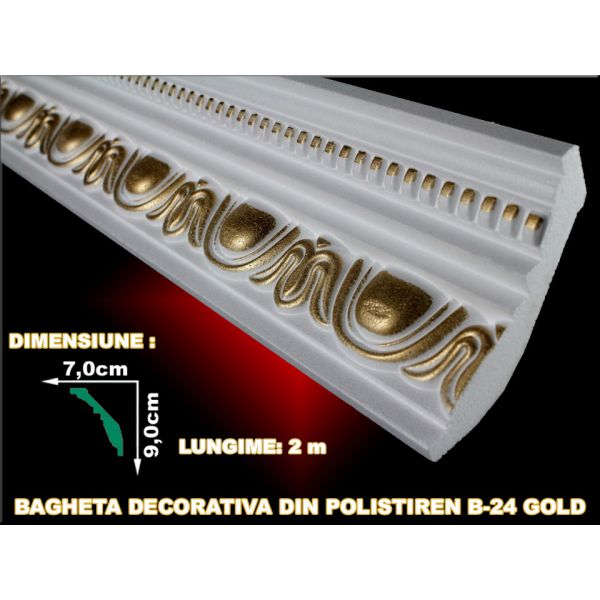 Baghete polistiren extrudat / Gold / Silver /2 ml