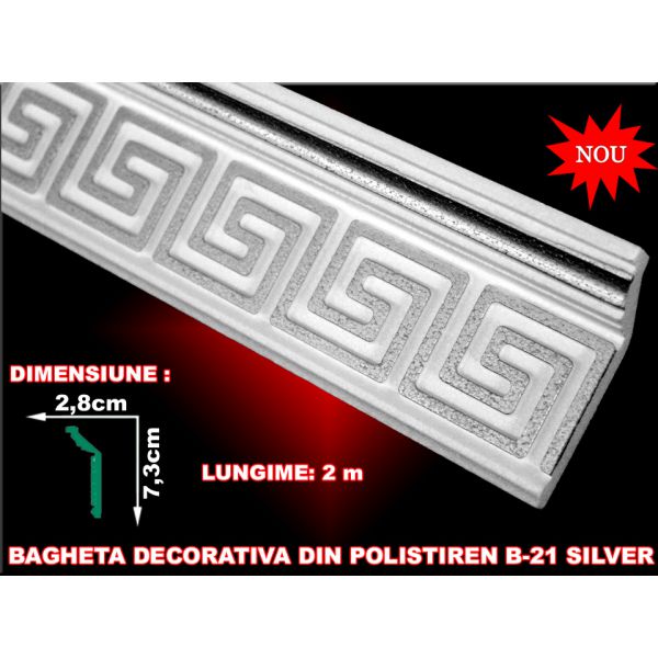 Baghete polistiren extrudat / Gold / Silver /2 ml