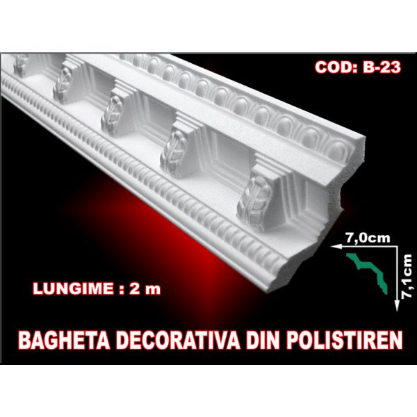  Baghete din polistiren extrudat - ALBE / 2ml