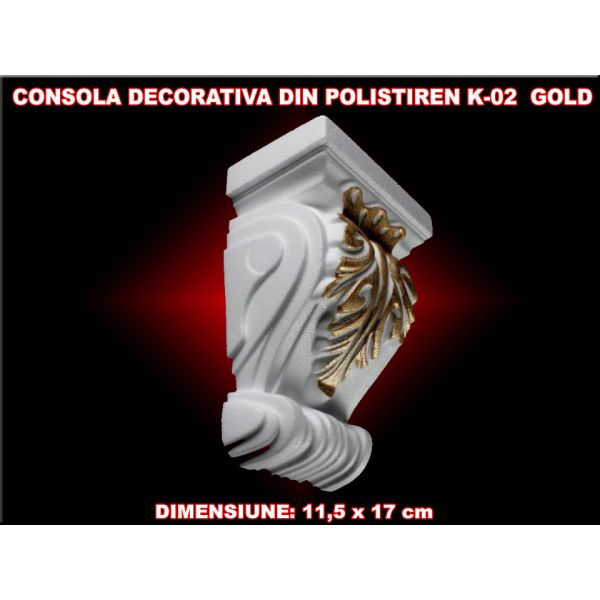 Console decorative din polistiren - ALBE/GOLD/SuperGold