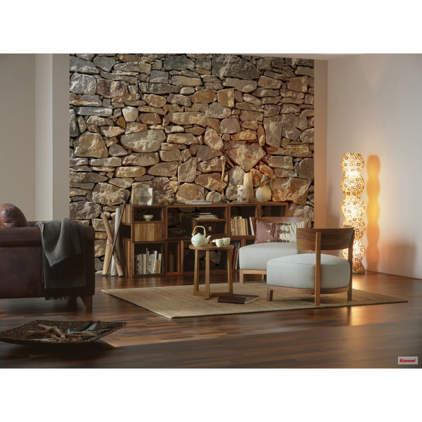 Fototapet rustic, imitatie piatra - 368x248/4p./Vlies