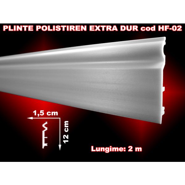 Plinte din plistiren extrudat dur si cu loc pentru LED - 2ml/buc