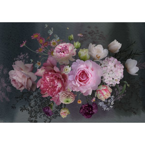 Fototapet decorativ  -Trandafiri roz - 368x254cm/4p/Vlies
