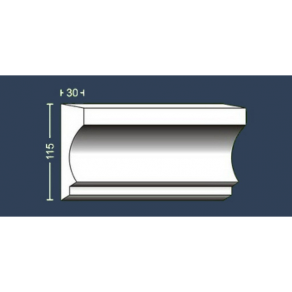 Elemente decorative din polistiren extrudat pentru exterior - 2 ml/buc