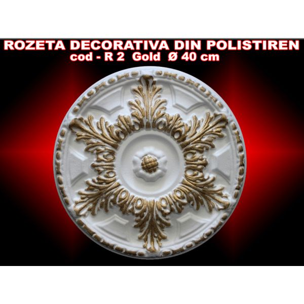 Rozete decorative din polistiren - Gold / SuprGold/Silver