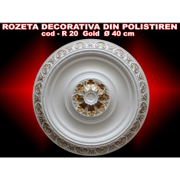 Rozete decorative din polistiren - Gold / SuprGold/Silver