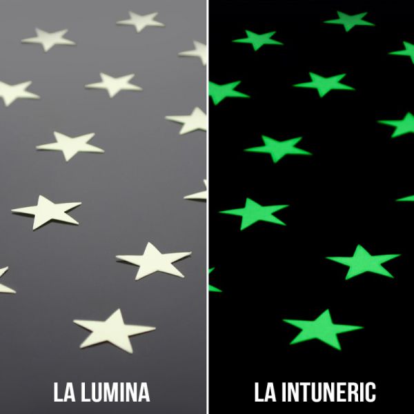 Stickere autoadezive fotoluminoasa - LUNA  20 cm/ STELUTE -3cm/  -  pe STOC !