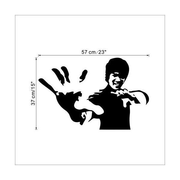 Stiker autocolant  de perete - Bruce LEE/57X37CM