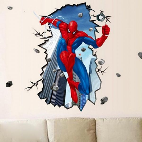 Stiker 3D autoadeziv - SPIDERMAN - 70X90CM