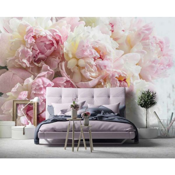 Fototapet decorativ  -Trandafiri roz - 368x254cm/4p/Vlies