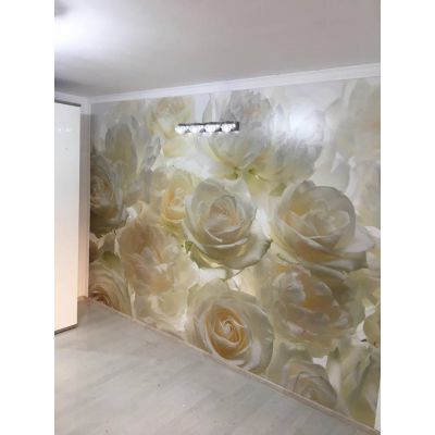 Fototapet decorativ - Trandafirii albi - 368x248cm/4p/Vlies