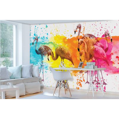 Fototapet decorativ - Flamingo -392x272 cm/ Vlies/M